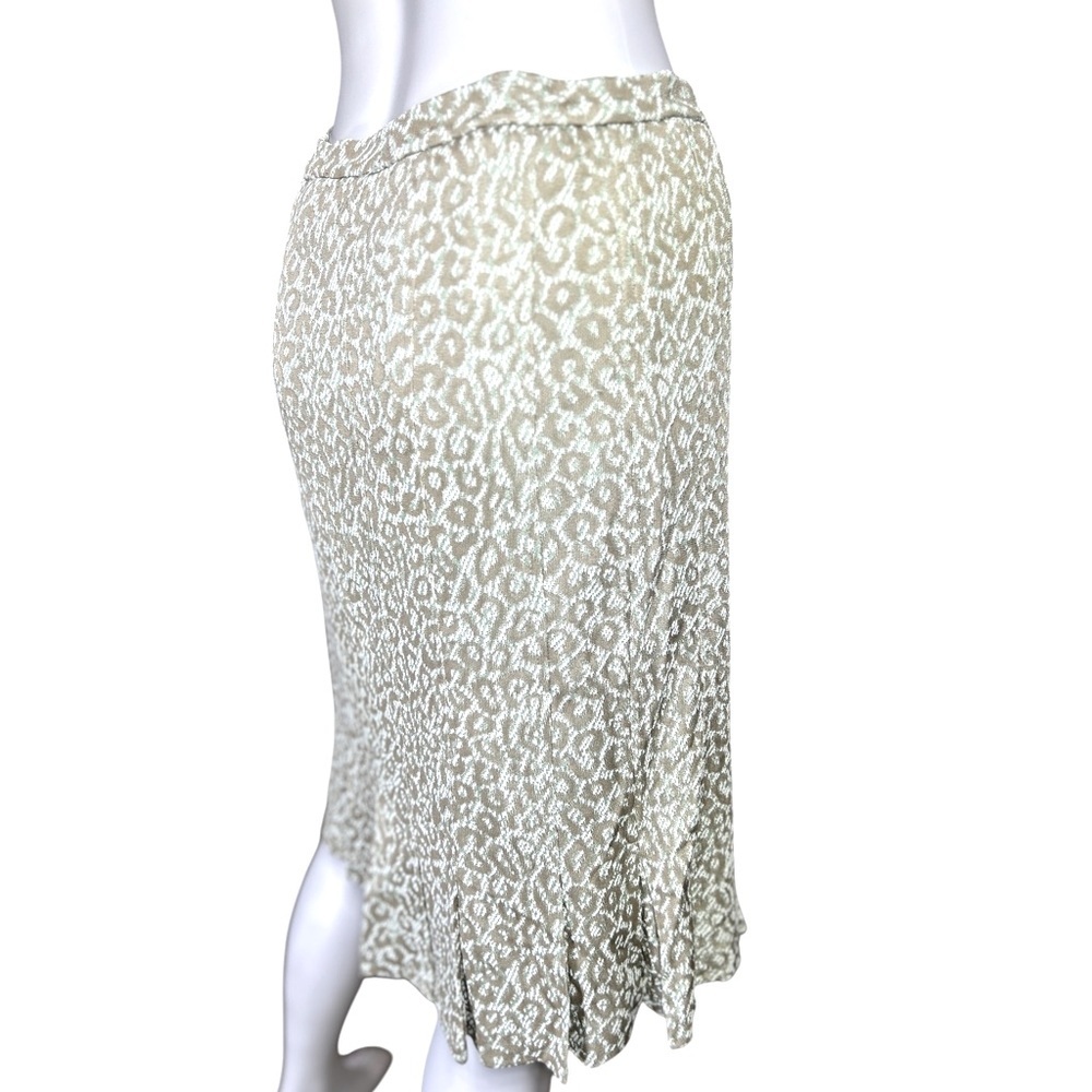 ST JOHN EVENING by Marie Gray Green Ruffled Trumpet Midi Skirt for Casual Wear - Picture 3 of 4
